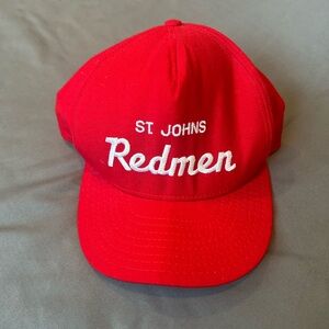 Vintage AJD / NCAA / St. Johns Redmen Wool Script Snapback